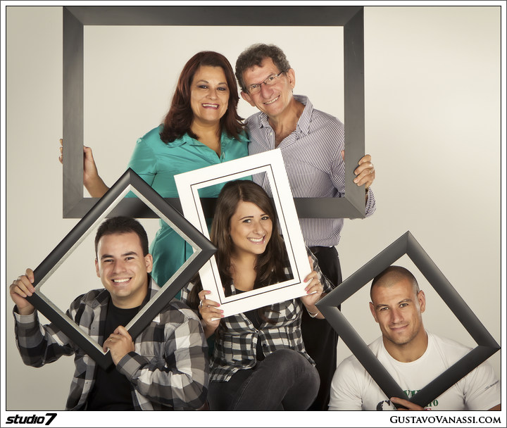 Nadir, Rosângela, Gustavo, Amanda e Eduardo Vanassi